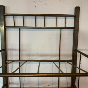 Art Deco brass magazine rack – 20th century