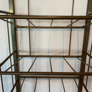 Art Deco brass magazine rack – 20th century