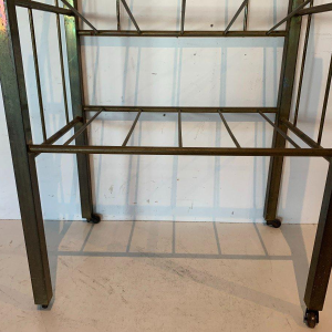 Art Deco brass magazine rack – 20th century