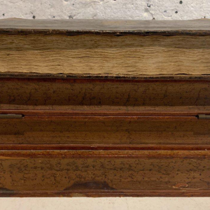 Liquor cabinet and games box disguised as antique books – 20th century