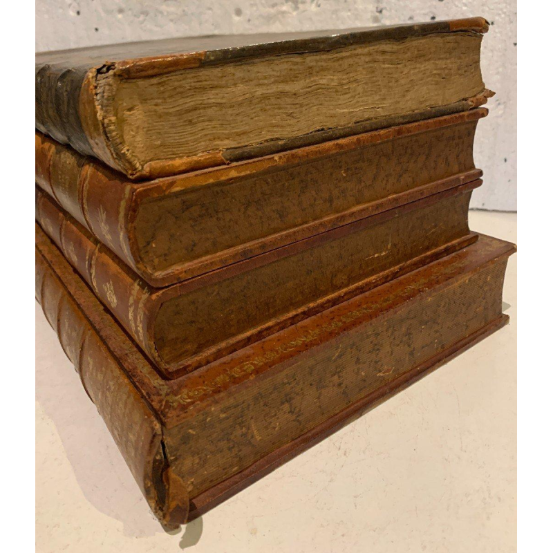 Liquor cabinet and games box disguised as antique books – 20th century