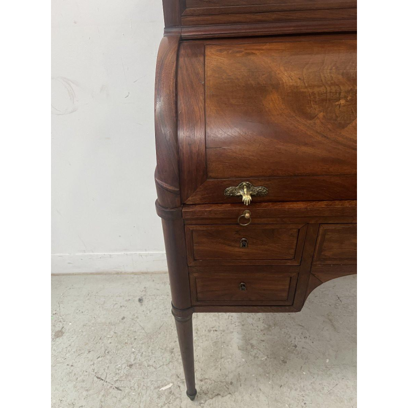 Mahoniehouten rolbureau in Lodewijk XVI-stijl – 19e eeuw