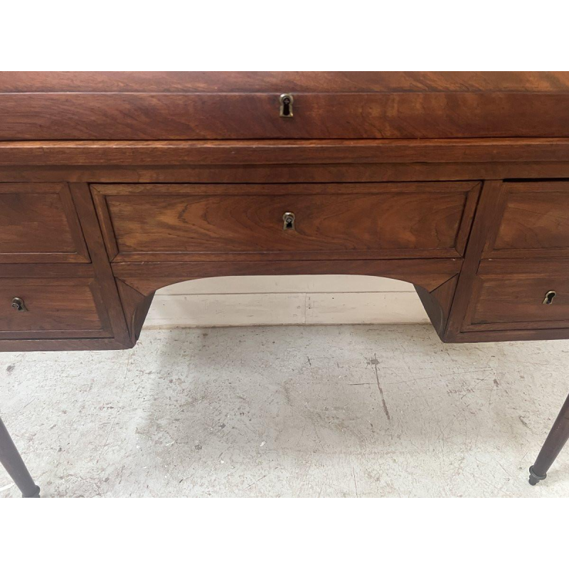 Louis XVI style mahogany roll-top desk – 19th century
