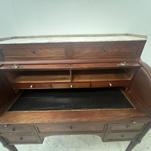 Mahoniehouten rolbureau in Lodewijk XVI-stijl – 19e eeuw