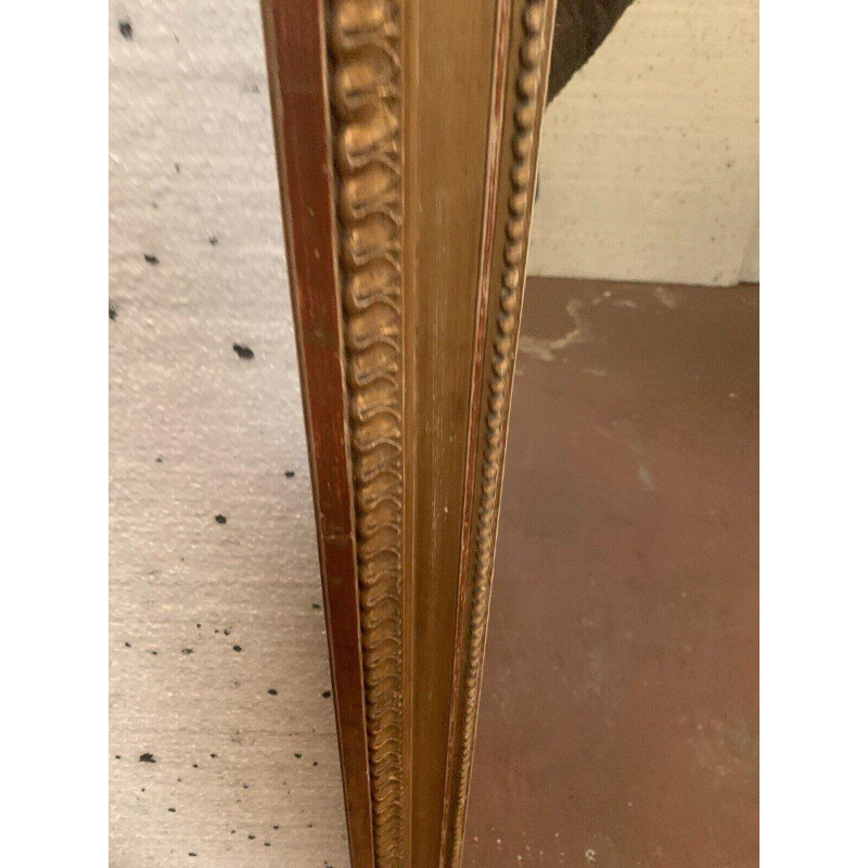 Miroir de style Louis XVI en bois et stuc doré – XIXᵉ siècle