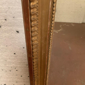 Louis XVI style mirror in wood and gilded stucco – 19th century