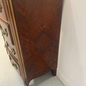 Napoleon III style chest of drawers in rosewood and mahogany – 20th century