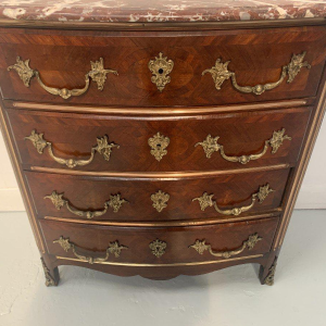 Napoleon III style chest of drawers in rosewood and mahogany – 20th century