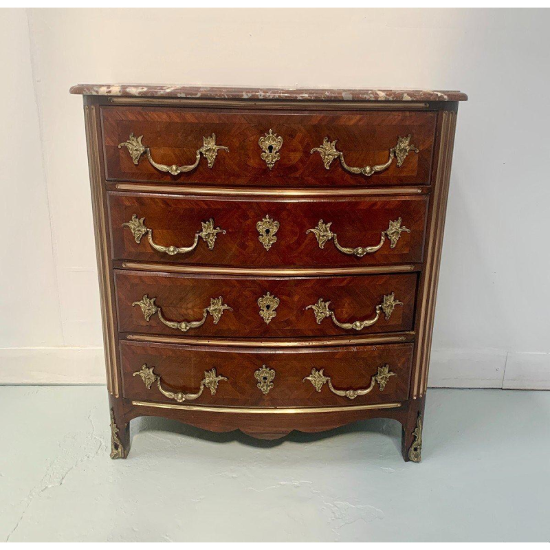 Napoleon III style chest of drawers in rosewood and mahogany – 20th century