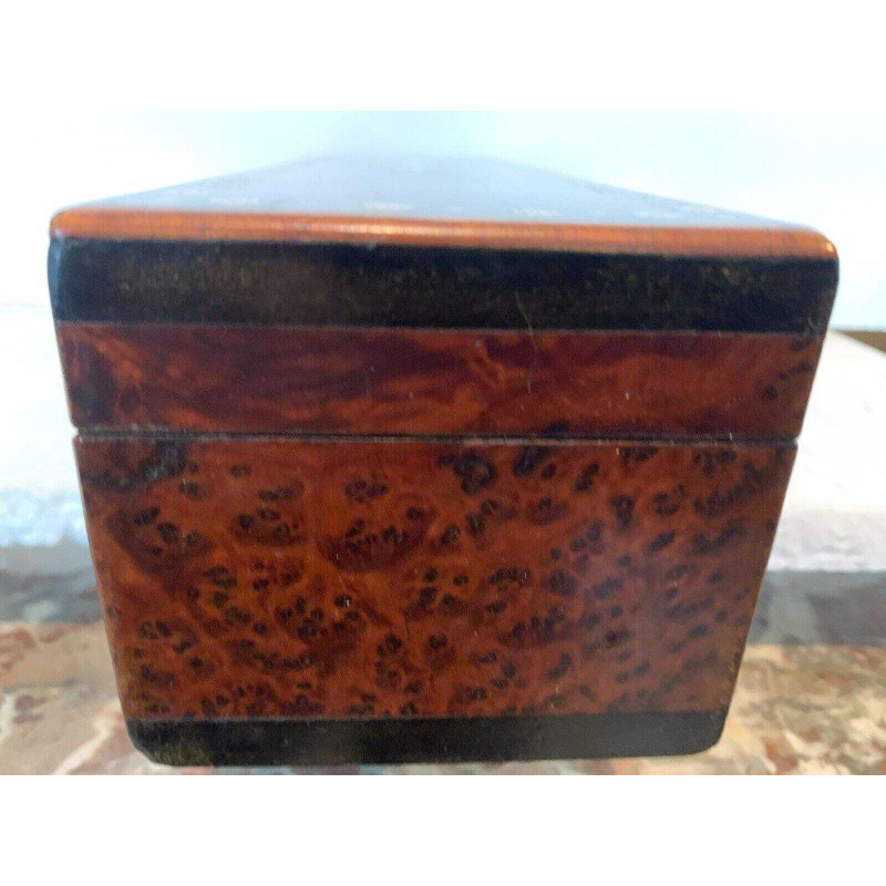 Napoleon III glove box in thuya burl and Boulle marquetry, 19th century