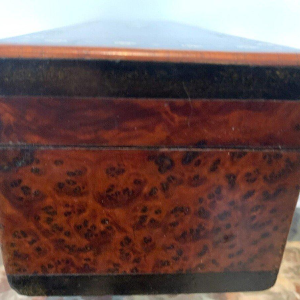 Napoleon III glove box in thuya burl and Boulle marquetry, 19th century