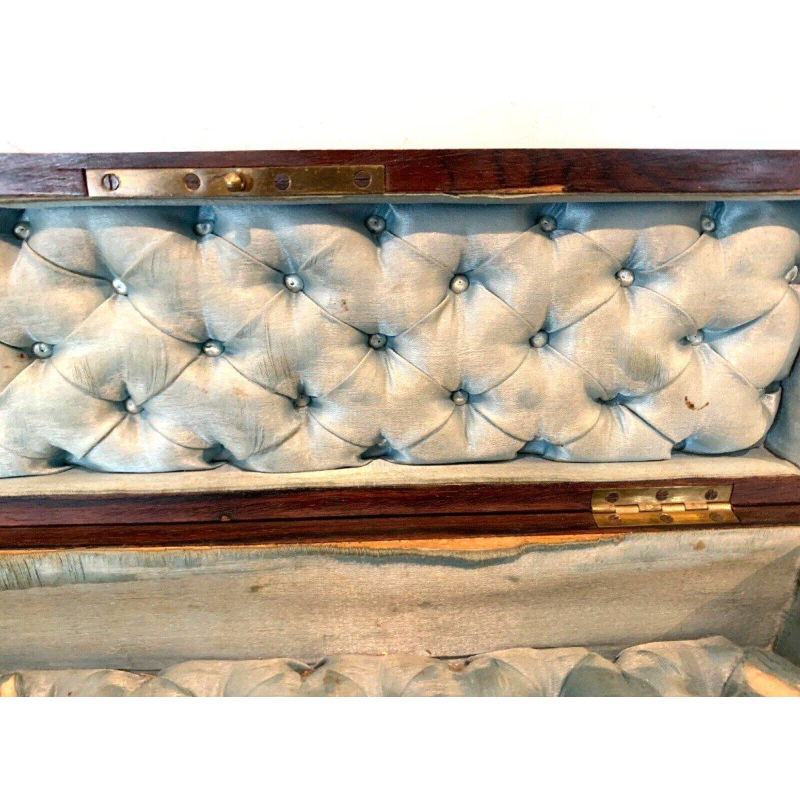 Handschoenkastje van Napoleon III, vervaardigd uit thuya-wortelhout en met Boulle-marqueterie, 19e eeuw.