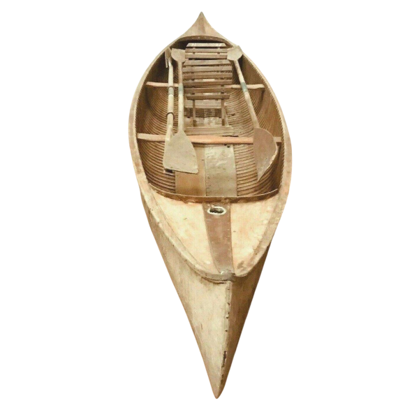 Antique mahogany canoe, circa 1920