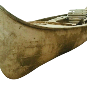 Canoé ancien en acajou, vers 1920