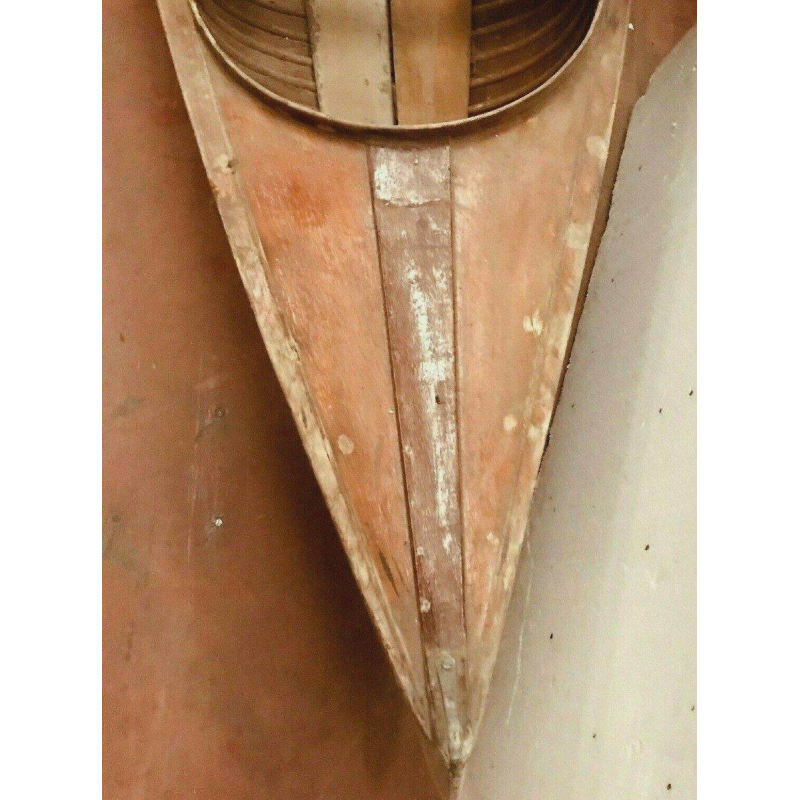 Antique mahogany canoe, circa 1920