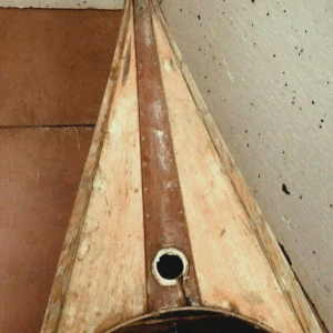 Antique mahogany canoe, circa 1920
