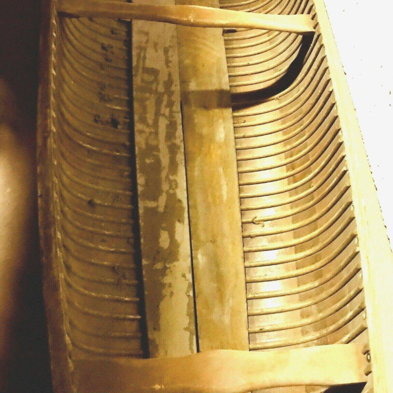 Antieke mahoniehouten kano, circa 1920