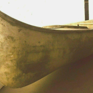 Antique mahogany canoe, circa 1920