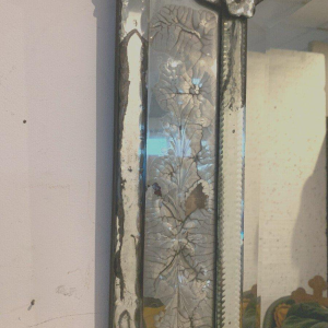 Venetian mirror with a frame and pediment, early 20th century