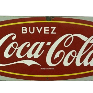 Enamel sign "Drink Coca-Cola" 20th century