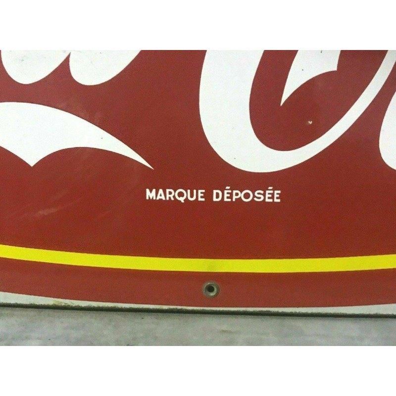 Emaille bord "Drink Coca-Cola" 20e eeuw