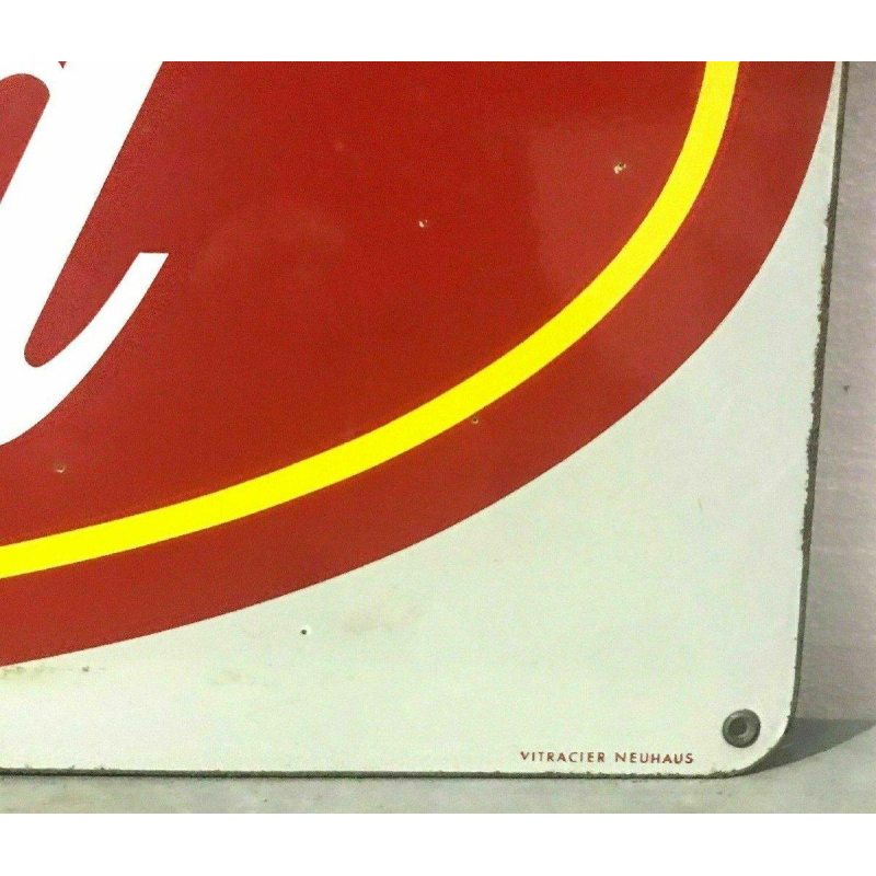 Plaque émaillée « Buvez Coca-Cola » XXᵉ siècle