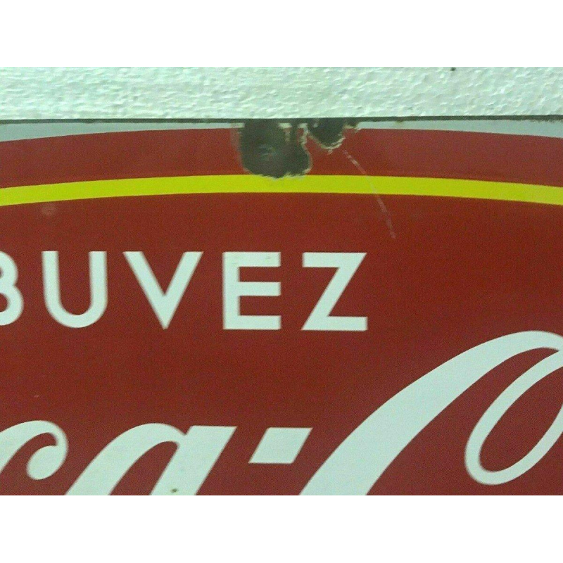 Emaille bord "Drink Coca-Cola" 20e eeuw