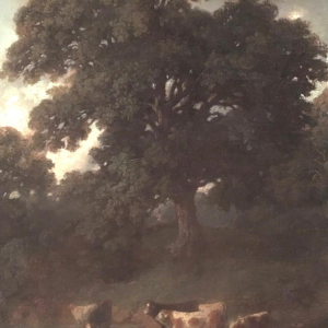 A. Rolland, pastel "Herd of cows at the pond", 1850
