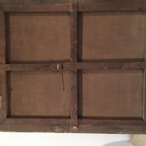 A. Rolland, pastel "Koeienkudde bij de vijver", 1850