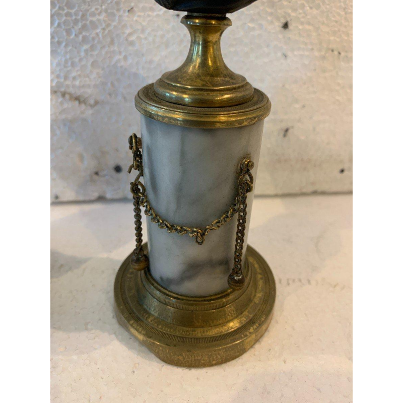 Paar bustes van Napoleon III "Henri IV en de hertog van Sully", gegraveerd brons, 19e eeuw.