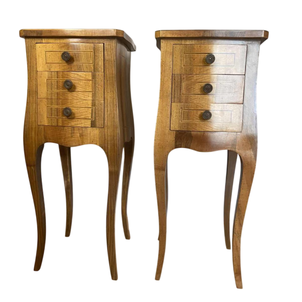 Pair of fine Louis XV style side tables