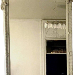 Louis XVI style mirror in carved wood, 20th century