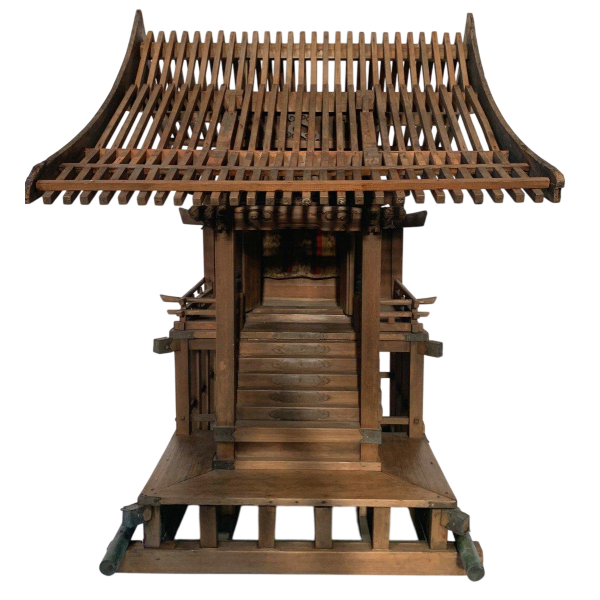 Monumentaal model, Japanse houten tempel, Shinto-sjamanistische architectuur, 20e eeuw