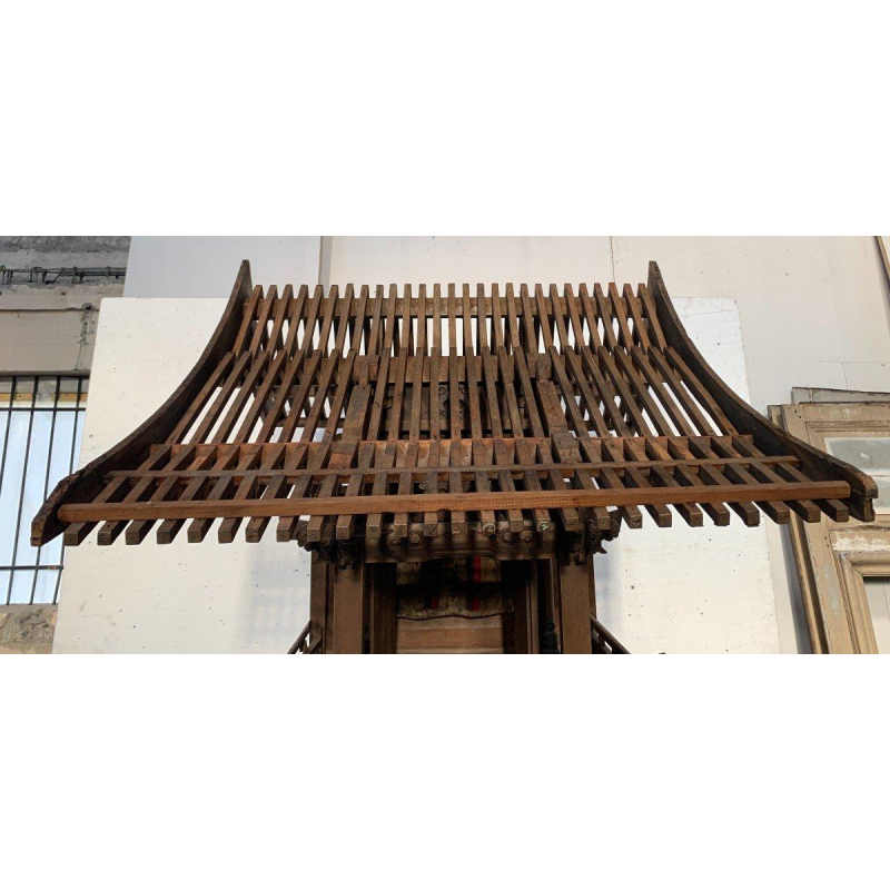 Maquette monumentale, Temple japonais en bois, architecture shinto chamaniste, XXᵉ siècle