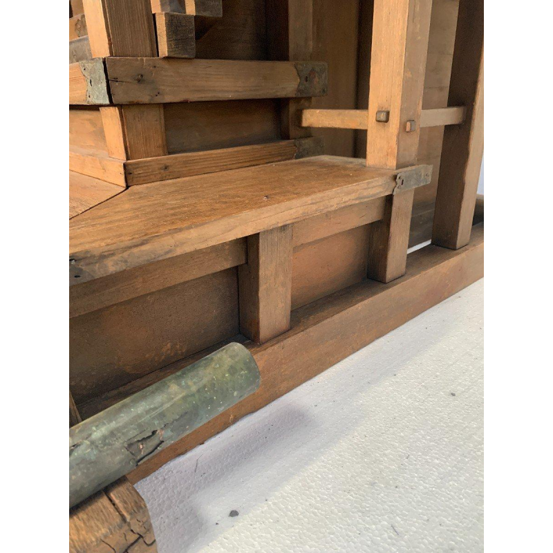 Monumental model, Japanese wooden temple, Shinto shamanistic architecture, 20th century