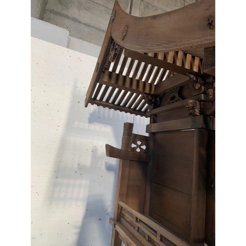 Maquette monumentale, Temple japonais en bois, architecture shinto chamaniste, XXᵉ siècle