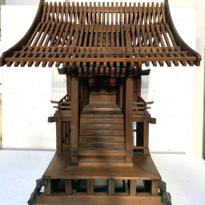 Monumentaal model, Japanse houten tempel, Shinto-sjamanistische architectuur, 20e eeuw