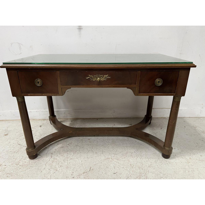 Bureau in Empire-stijl van mahoniehout en fineer, 20e eeuw.