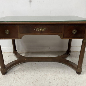 Empire style desk in mahogany and veneer, 20th century