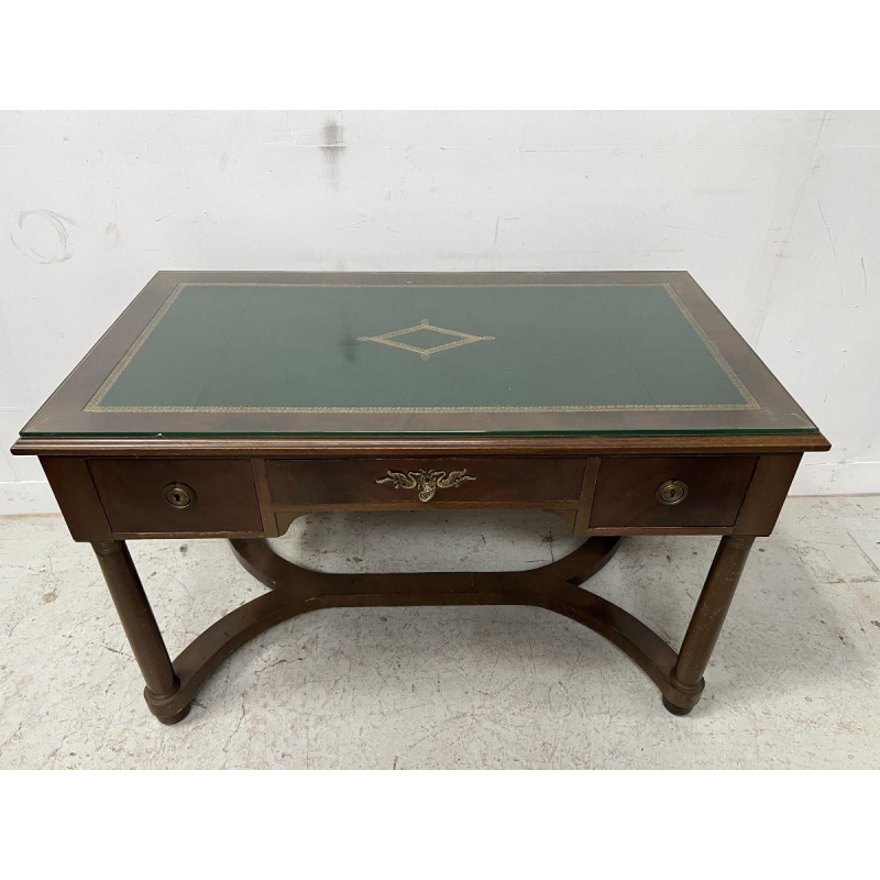Empire style desk in mahogany and veneer, 20th century