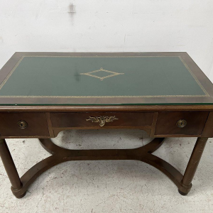 Empire style desk in mahogany and veneer, 20th century