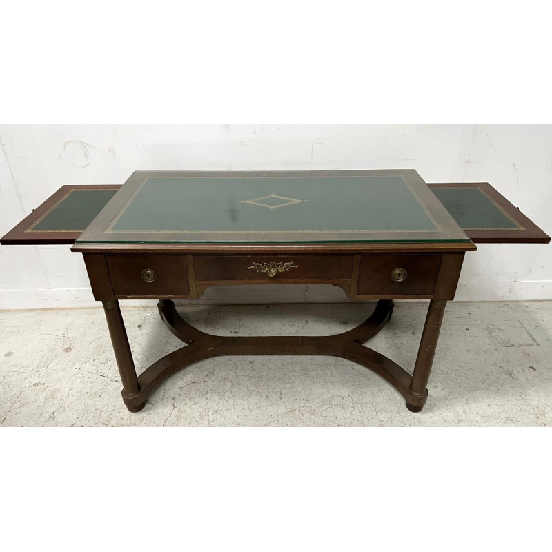 Empire style desk in mahogany and veneer, 20th century