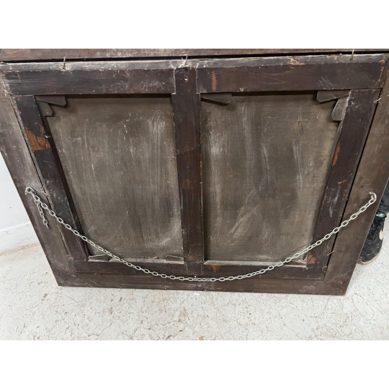 Oil on canvas, "Pastoral Scene in a Landscape", 19th century