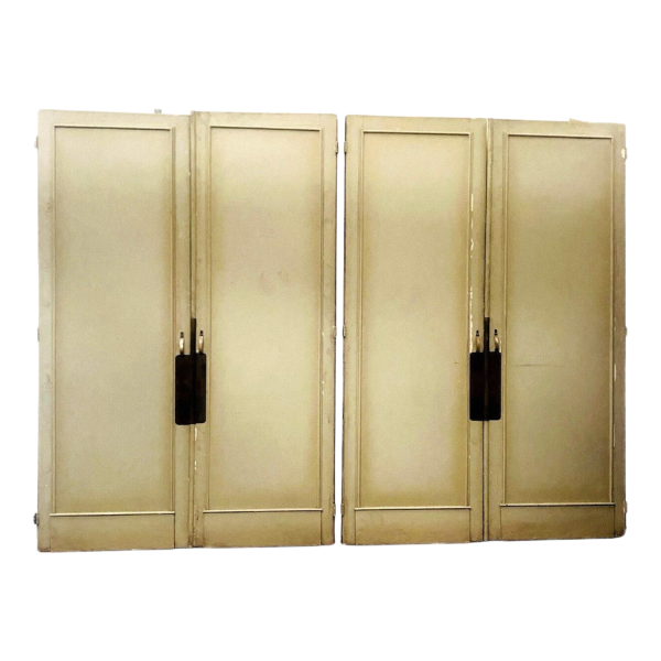 Set of four solid fir passage doors, 19th century