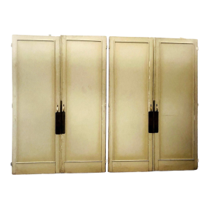 Set of four solid fir passage doors, 19th century