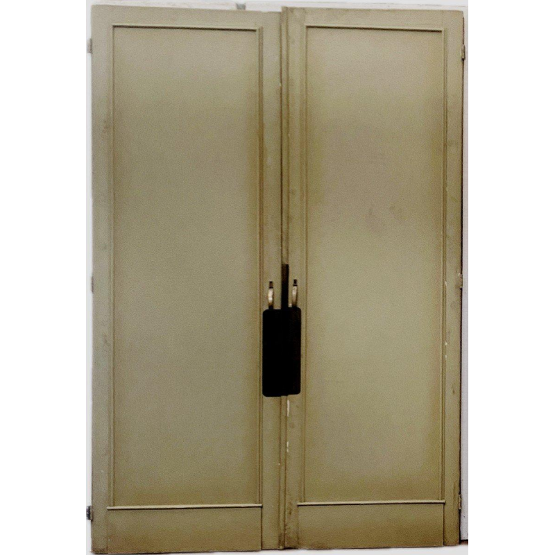 Set of four solid fir passage doors, 19th century