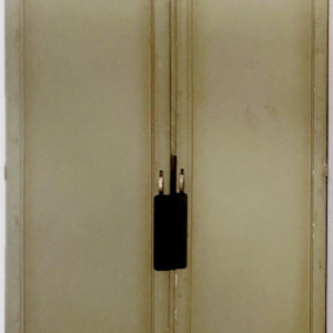 Set of four solid fir passage doors, 19th century