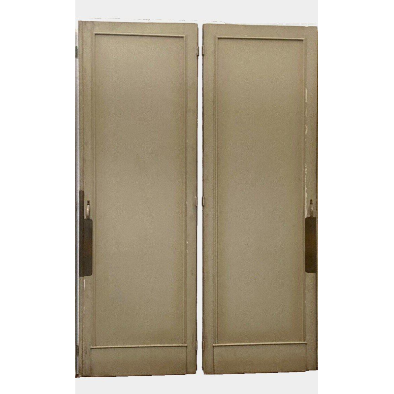 Set of four solid fir passage doors, 19th century