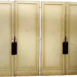 Set of four solid fir passage doors, 19th century