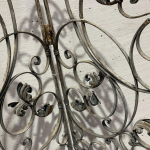 Smeedijzeren vierdelig tussenschot of scherm, 20e eeuw